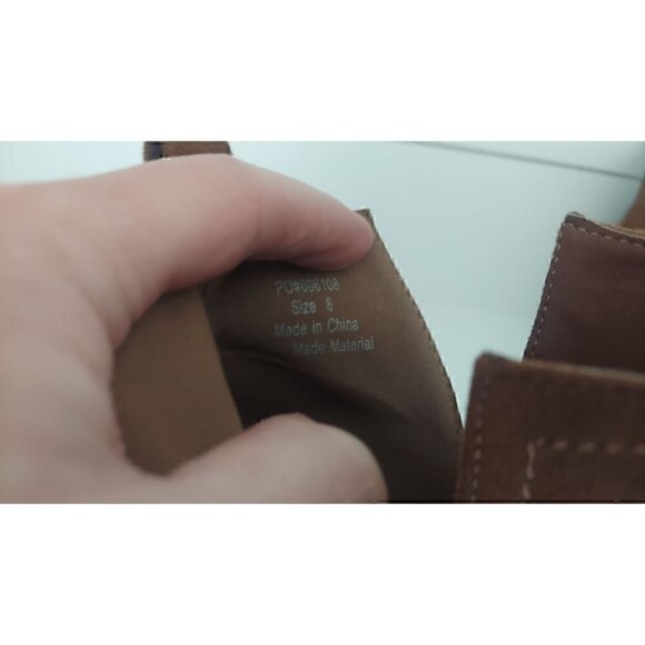 WOMEN'S JOURNEE COLLECTION CAMEL RIMI SIDE SLIT BOOTIES/NWOB, SIZE 8 - Picture 9 of 10